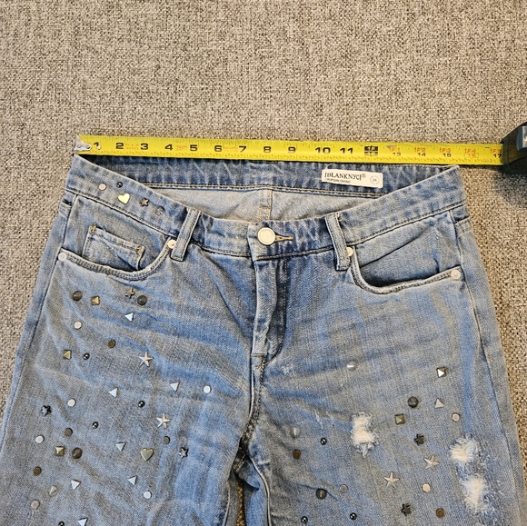 Blanknyc Star Studded Crop Jean Light wash Sz 26 - Picture 5 of 14